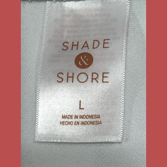 Shade & Shore-Women's Striped Medium Coverage Bikini Bottom-White/Black-L(12-14) - Picture 11 of 14